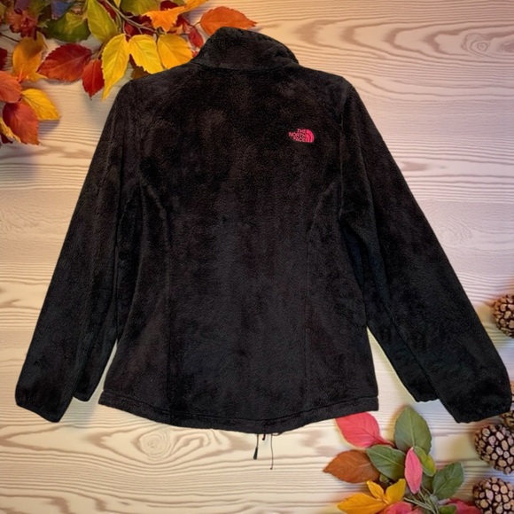 The North Face Women OSITO Fleece Full Zipper Jacket Size Large Black - Picture 3 of 7